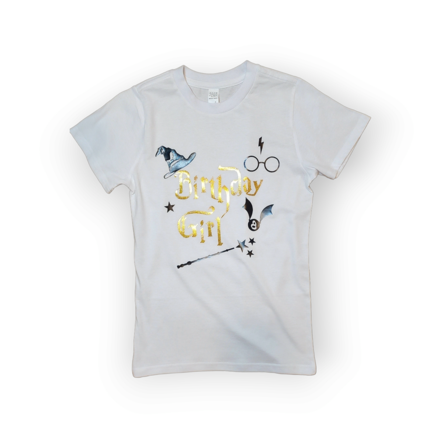 Harry Potter Birthday T-Shirt with Gloss and Glitter Vinyl - Youth and Adult Sizes Available