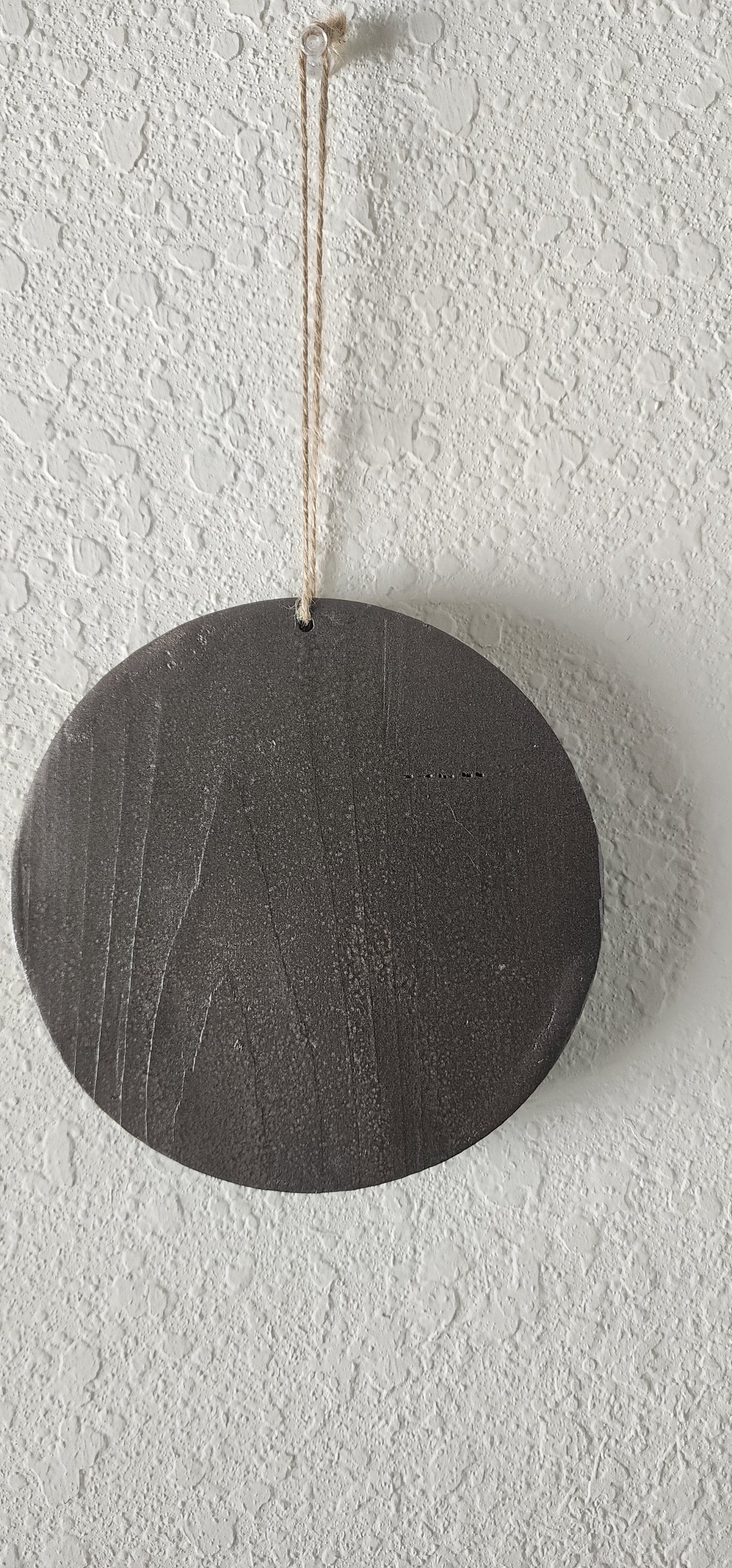 Circular Wooden Buddha Art Engraved with Metallic Copper Finish
